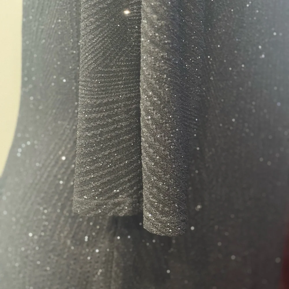 Signature Elegant Black Dress with Side Knot - Picture 6 of 16